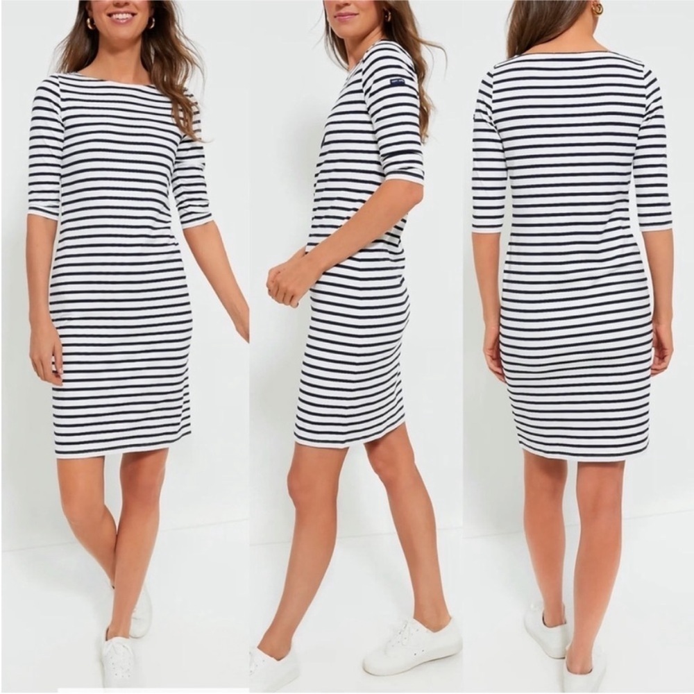 Saint James Propriano Dress size 6 nautical stripe